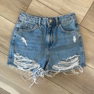 TOPSHOP moto mom short